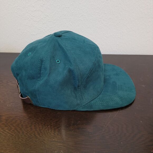 Suede Cotton Forest Green Brown Adjustable Hat Cap TWO-O Amsterdam - Picture 15 of 16